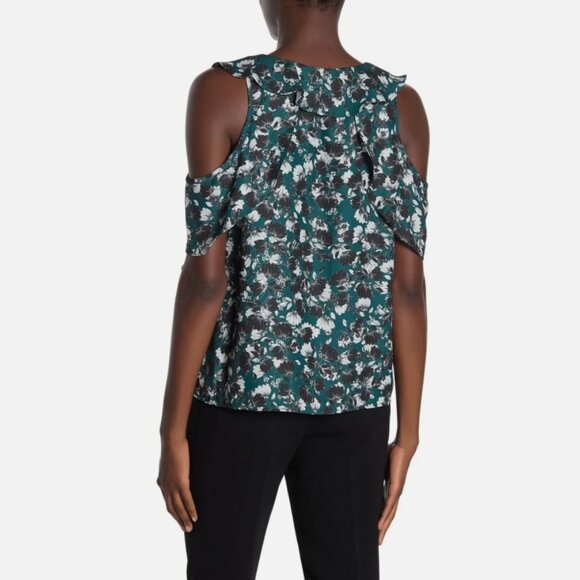 Parker Everglade Phlox Green Floral Blouse (NWT) - Picture 3 of 9